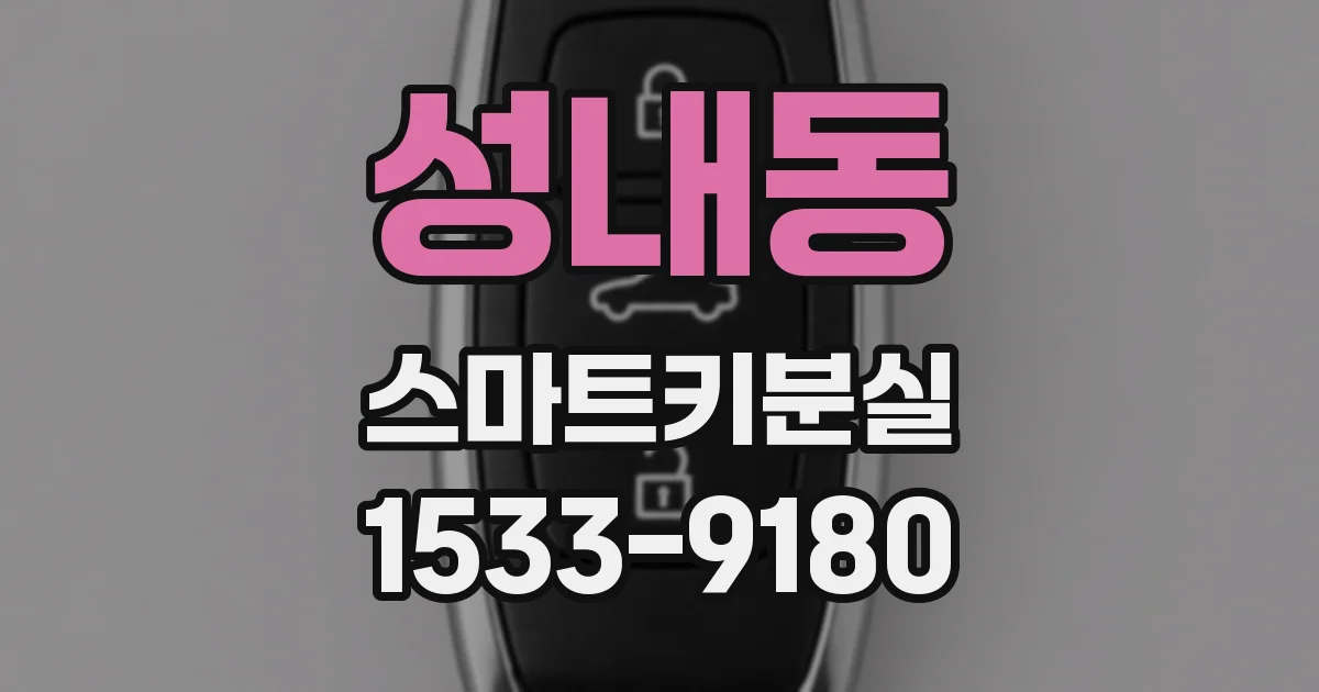 성내동 스마트키분실