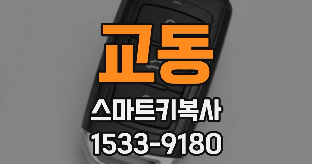 교동 스마트키복사