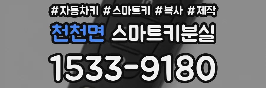 천천면 스마트키분실