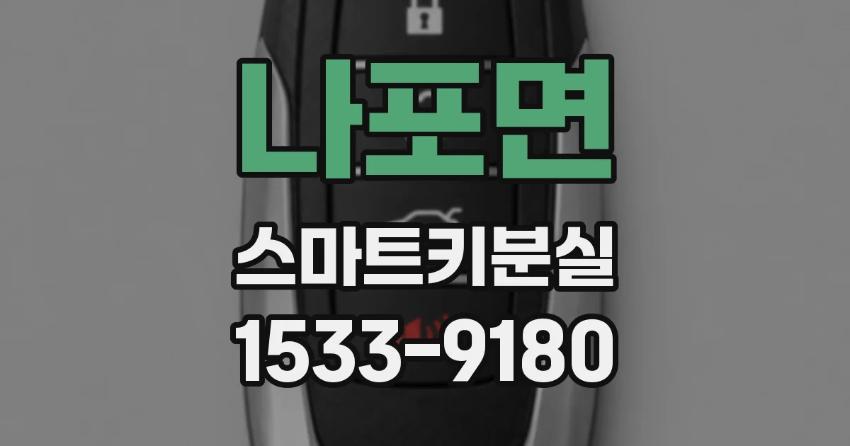 나포면 스마트키분실