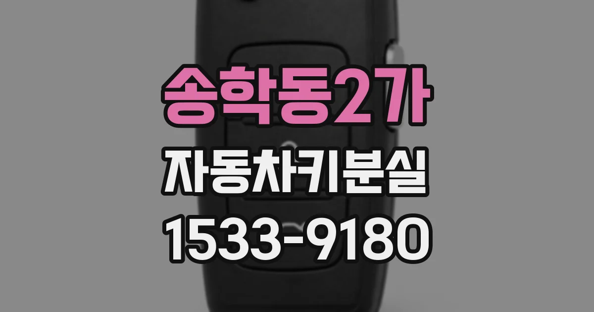 송학동2가 자동차키분실