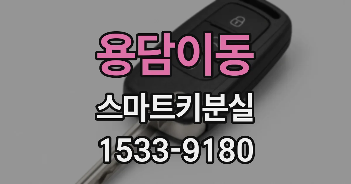 용담이동 스마트키분실