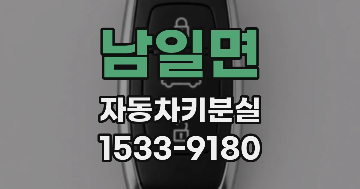 남일면 자동차키분실