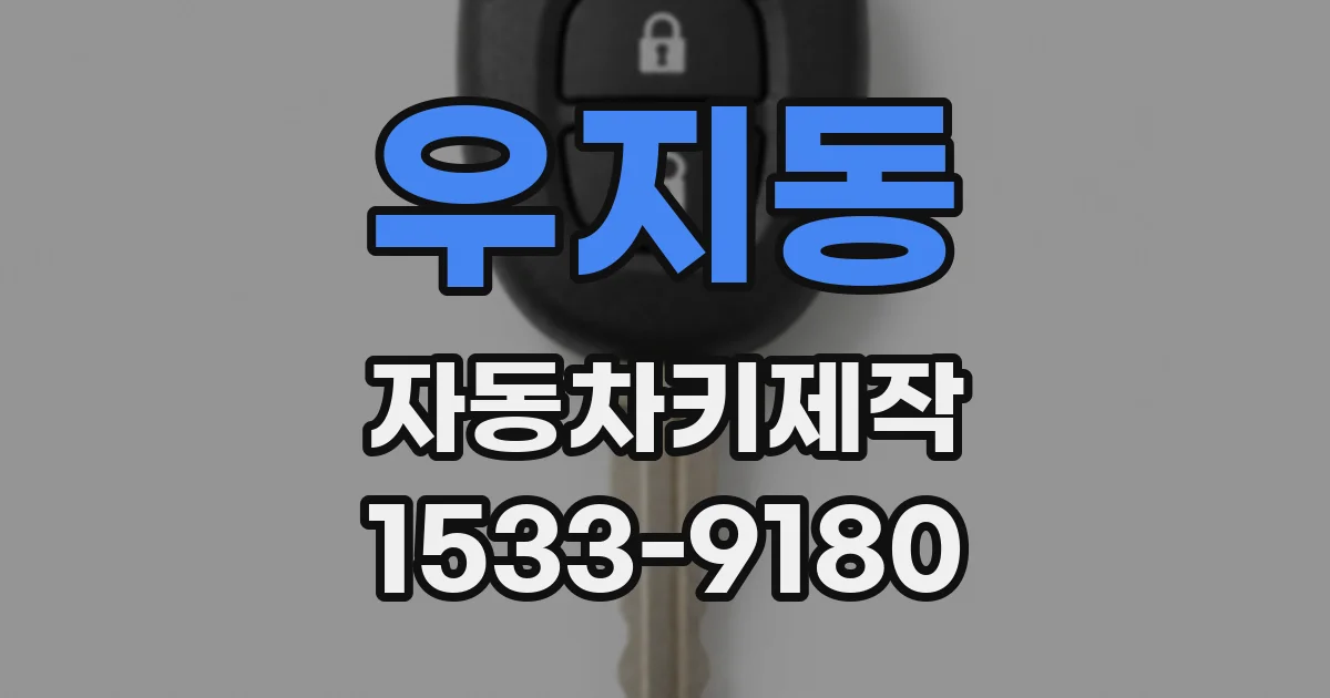 우지동 자동차키제작