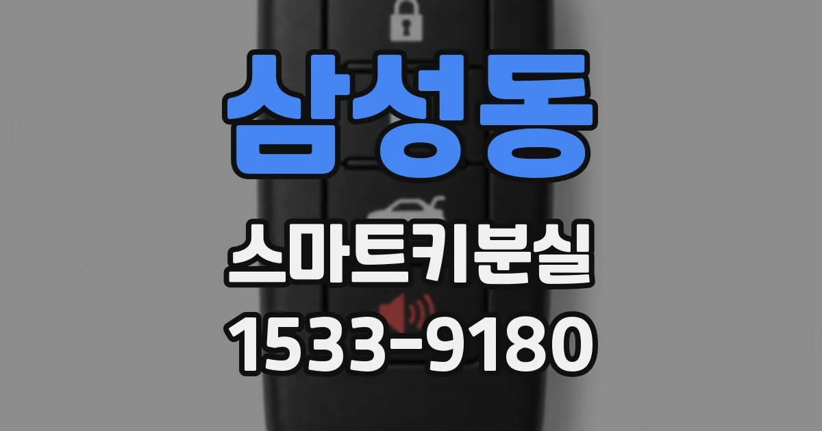 삼성동 스마트키분실