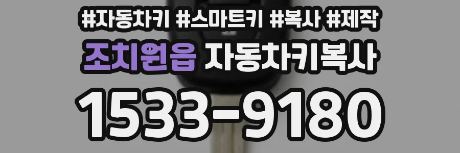 조치원읍 자동차키복사