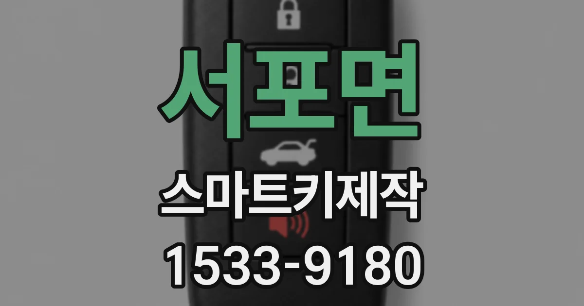 서포면 스마트키제작
