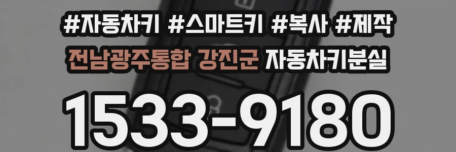전남광주통합 강진군 자동차키분실