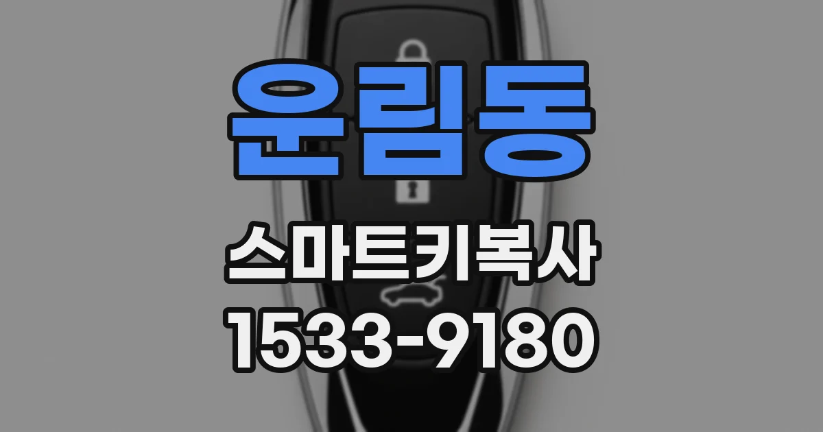 운림동 스마트키복사