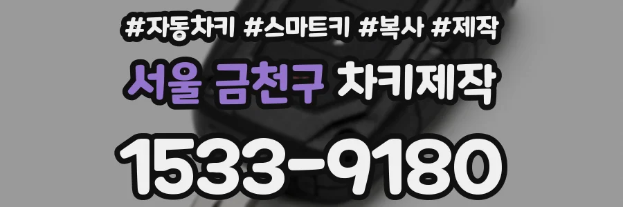 서울 금천구 차키제작