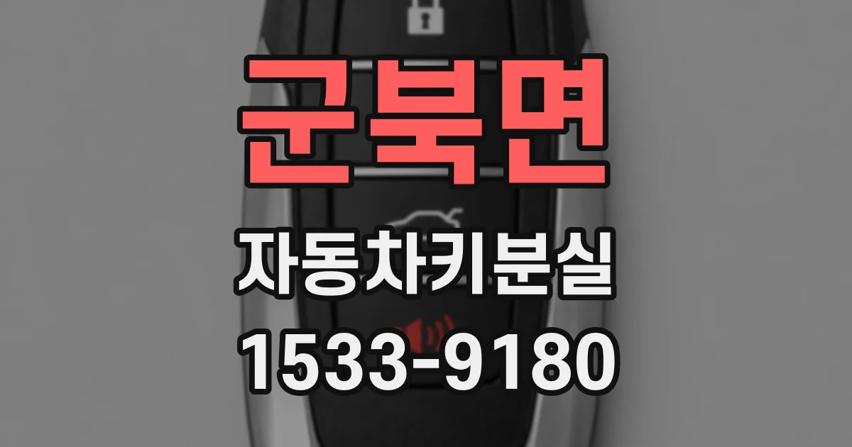 군북면 자동차키분실