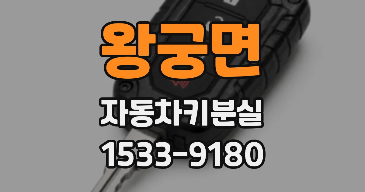 왕궁면 자동차키분실