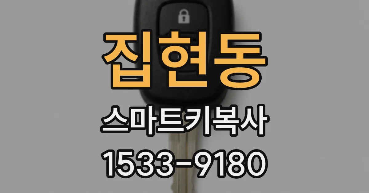 집현동 스마트키복사