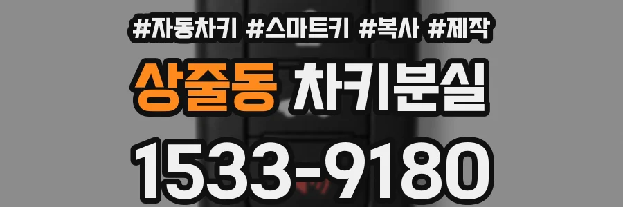 상줄동 차키분실