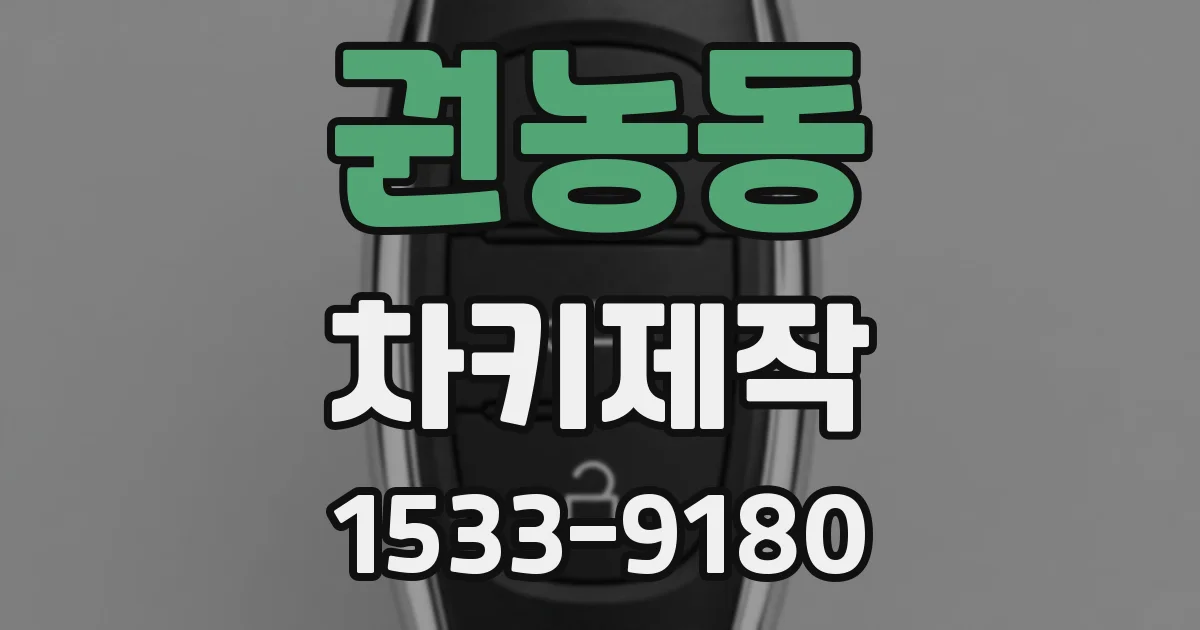 권농동 차키제작