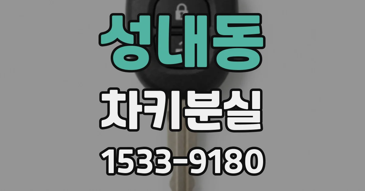 성내동 차키분실