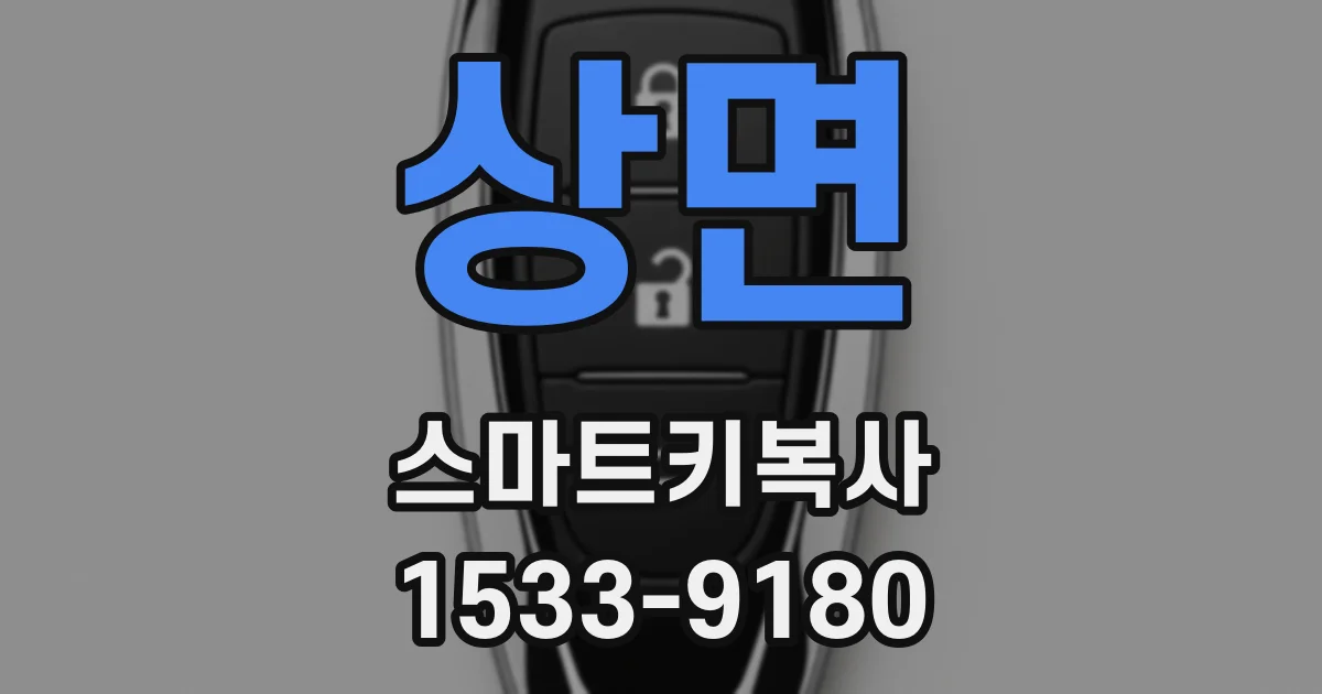 상면 스마트키복사