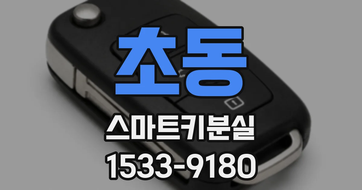 초동 스마트키분실