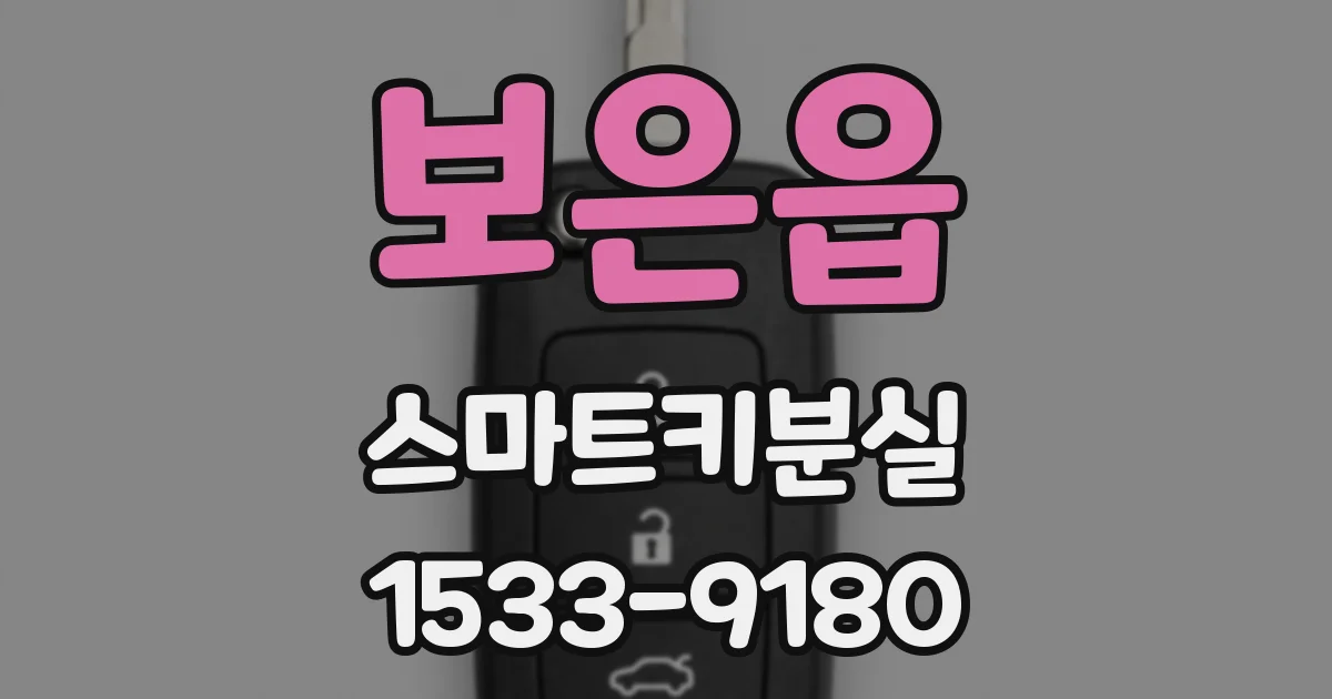 보은읍 스마트키분실