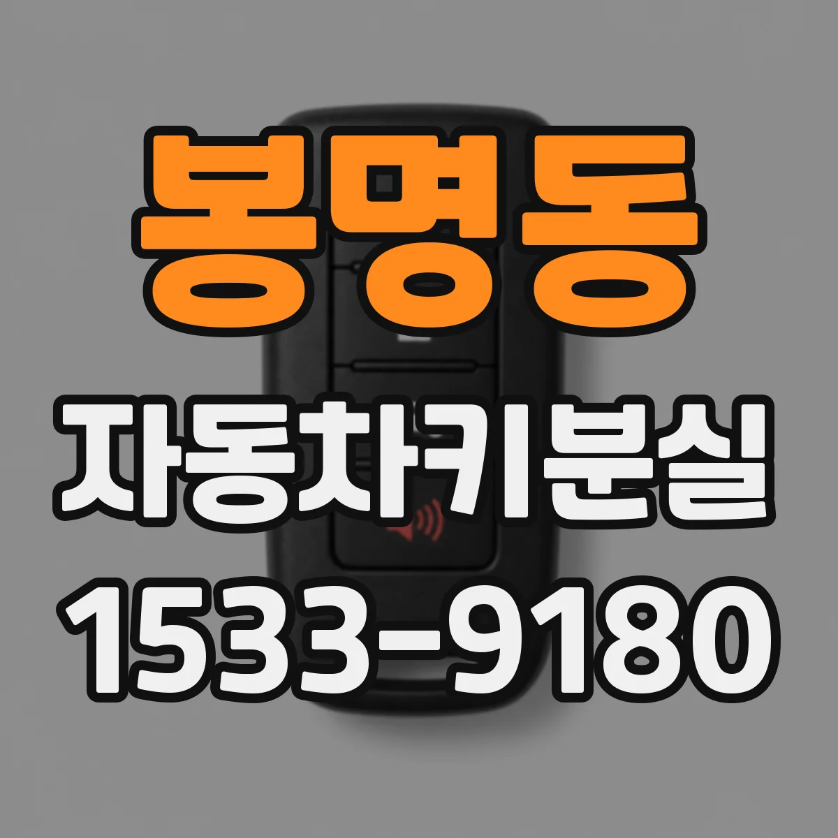 봉명동 자동차키분실