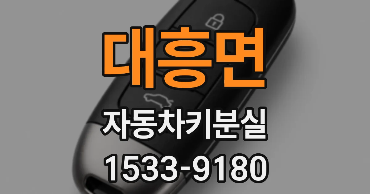 대흥면 자동차키분실