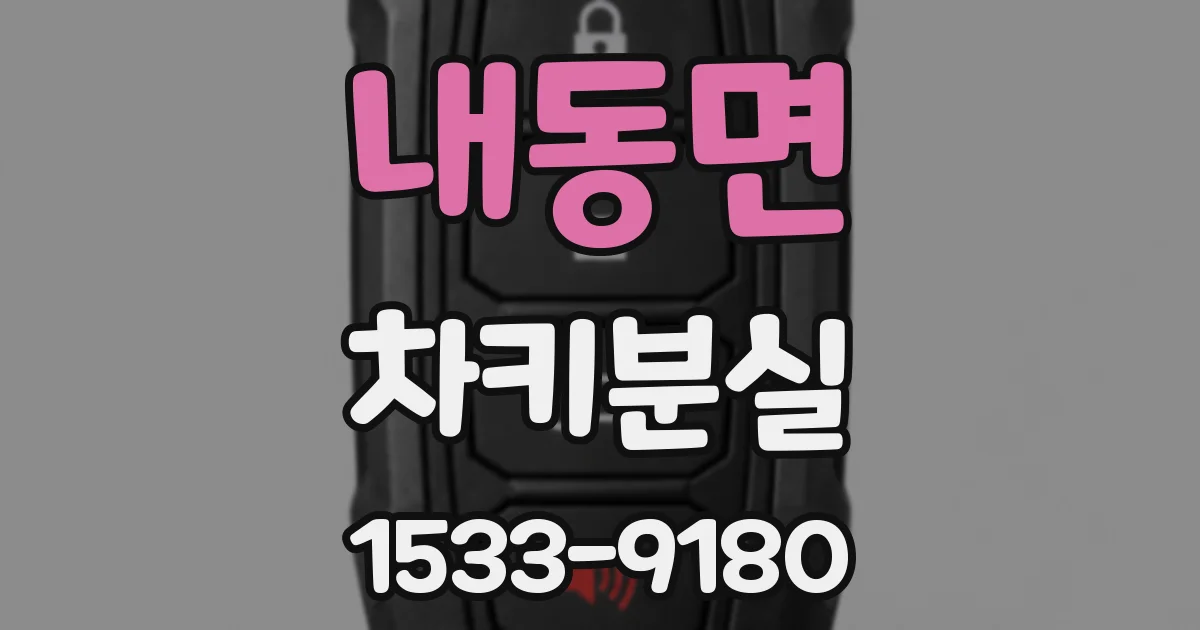 내동면 차키분실