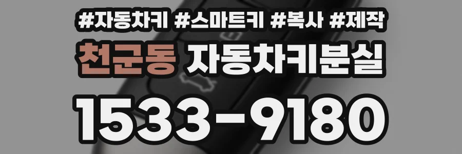 천군동 자동차키분실