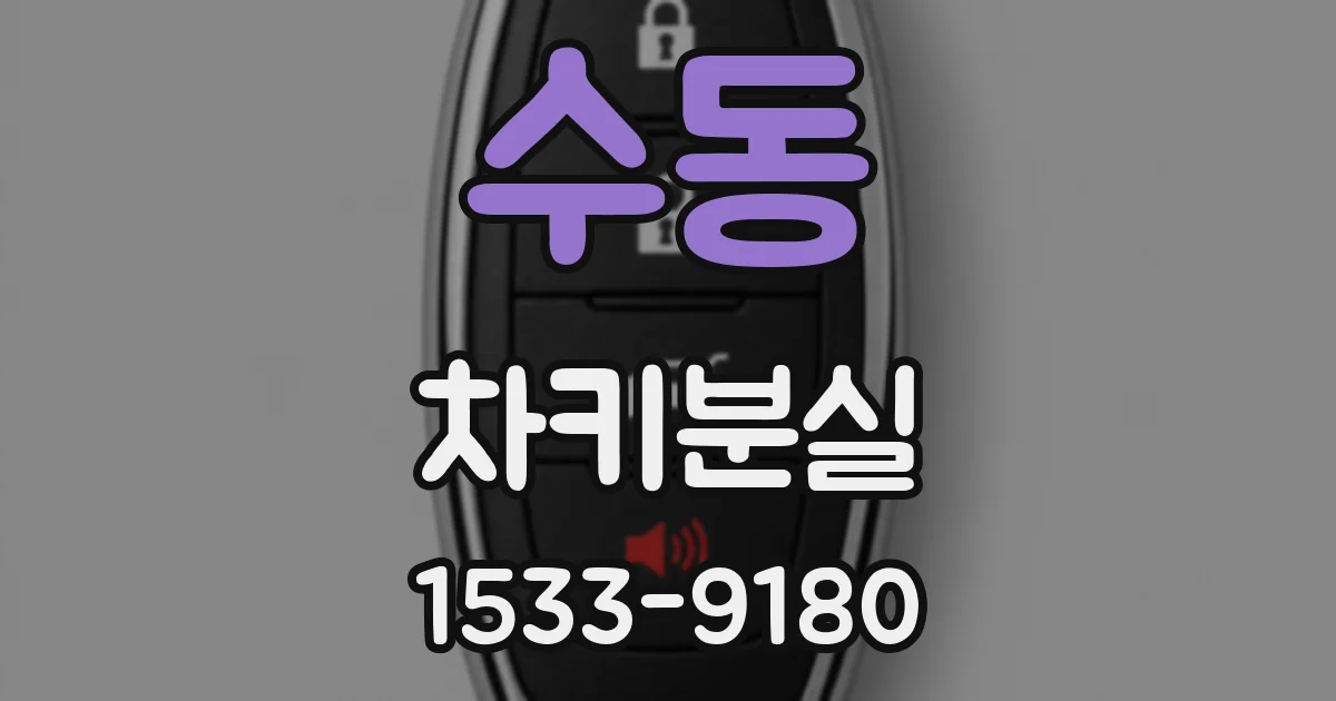 수동 차키분실