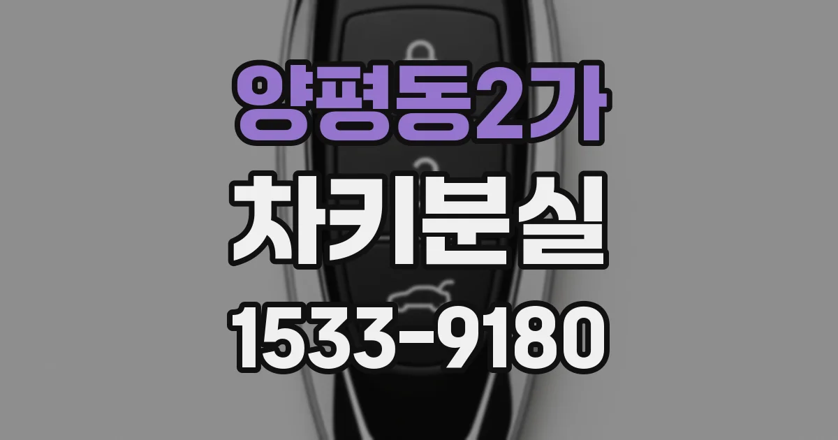 양평동2가 차키분실