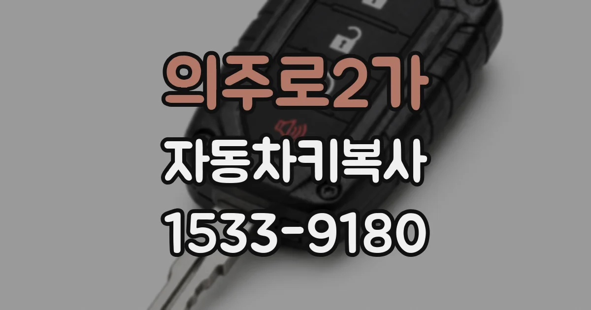 의주로2가 자동차키복사