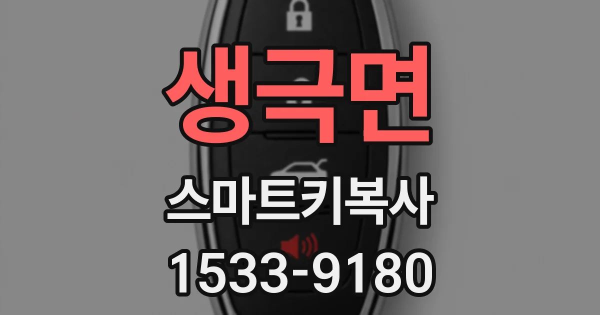 생극면 스마트키복사