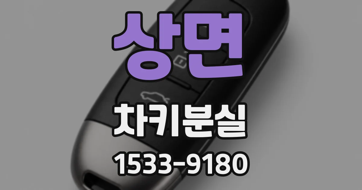 상면 차키분실