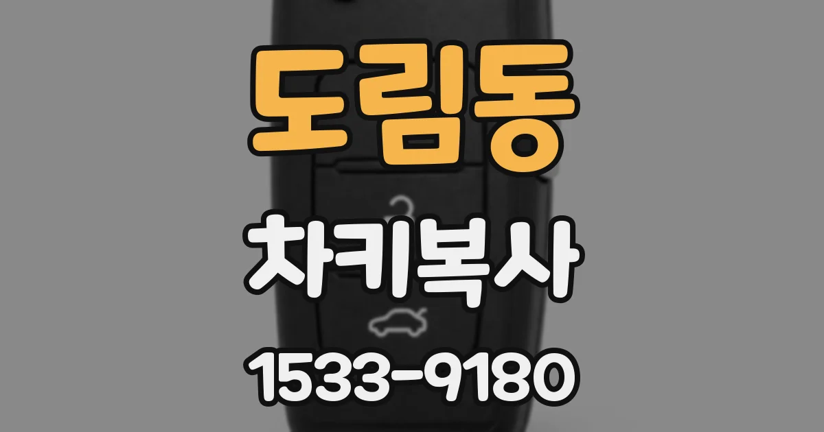 도림동 차키복사