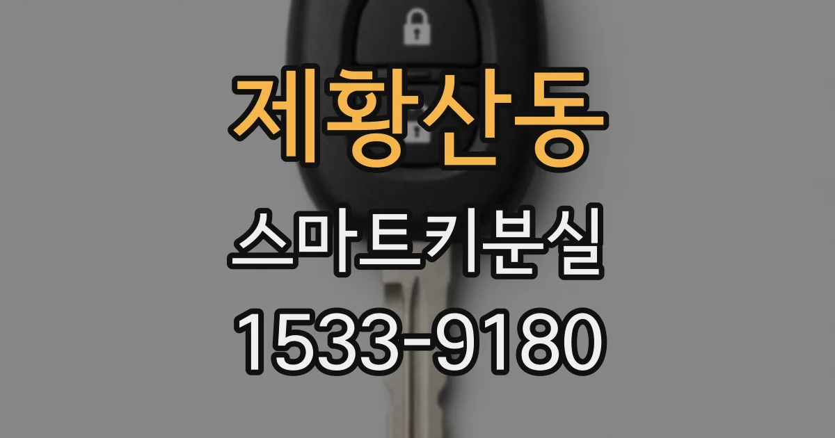 제황산동 스마트키분실