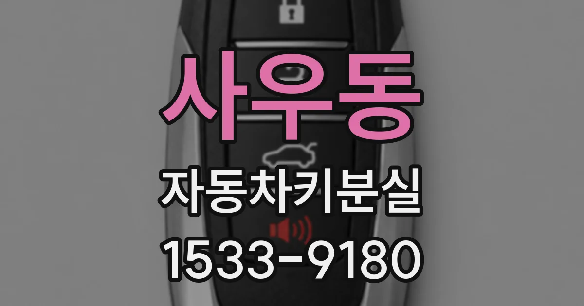 사우동 자동차키분실