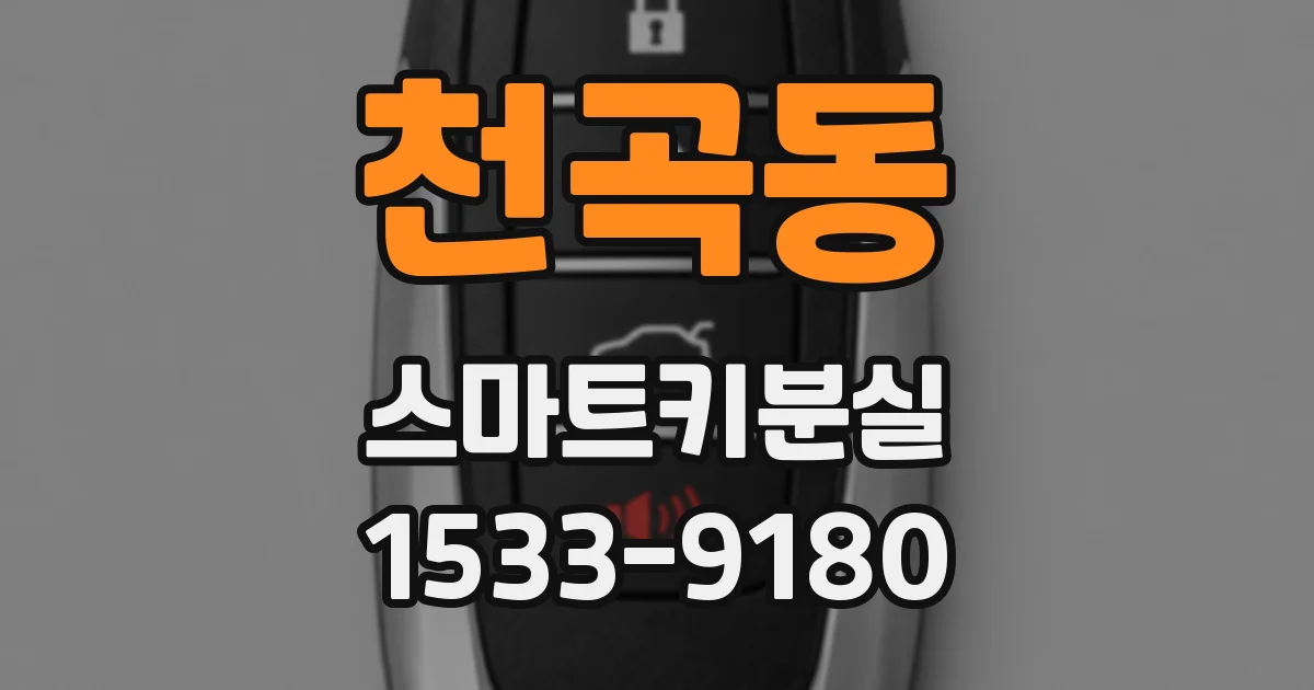 천곡동 스마트키분실