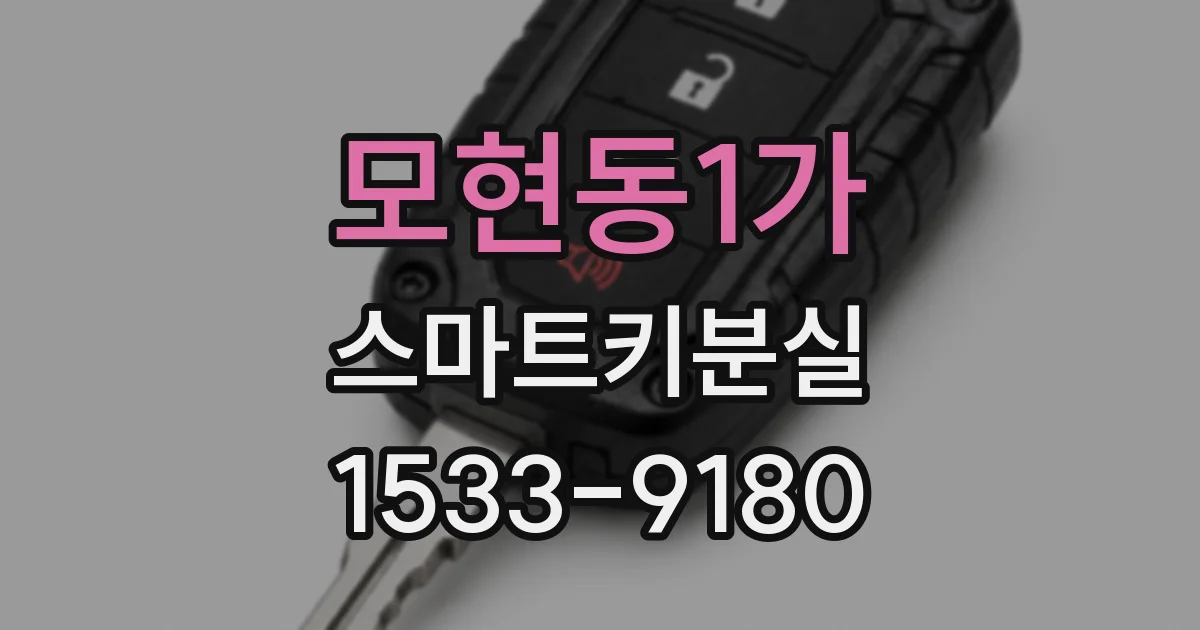 모현동1가 스마트키분실