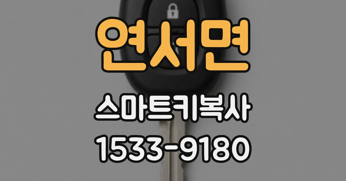 연서면 스마트키복사