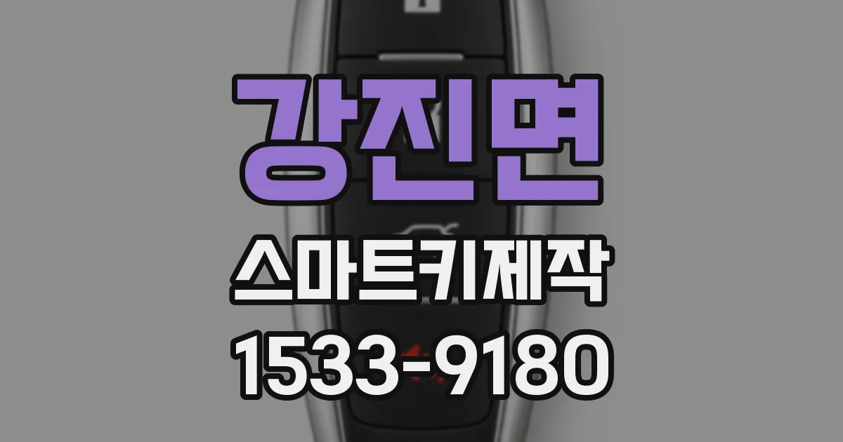 강진면 스마트키제작