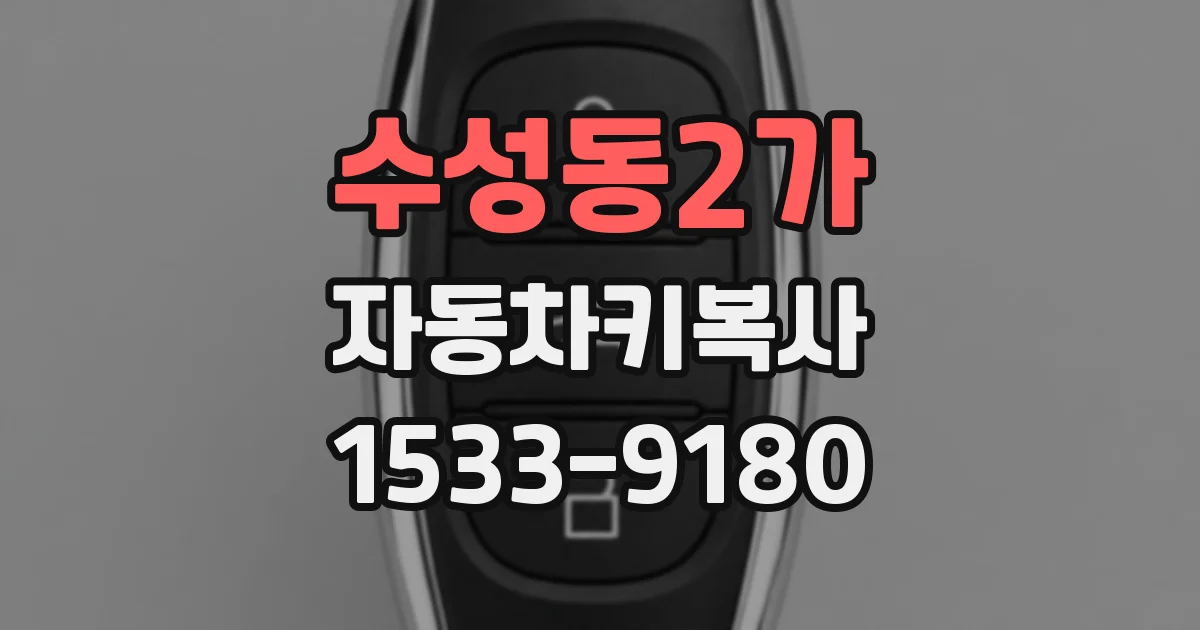 수성동2가 자동차키복사