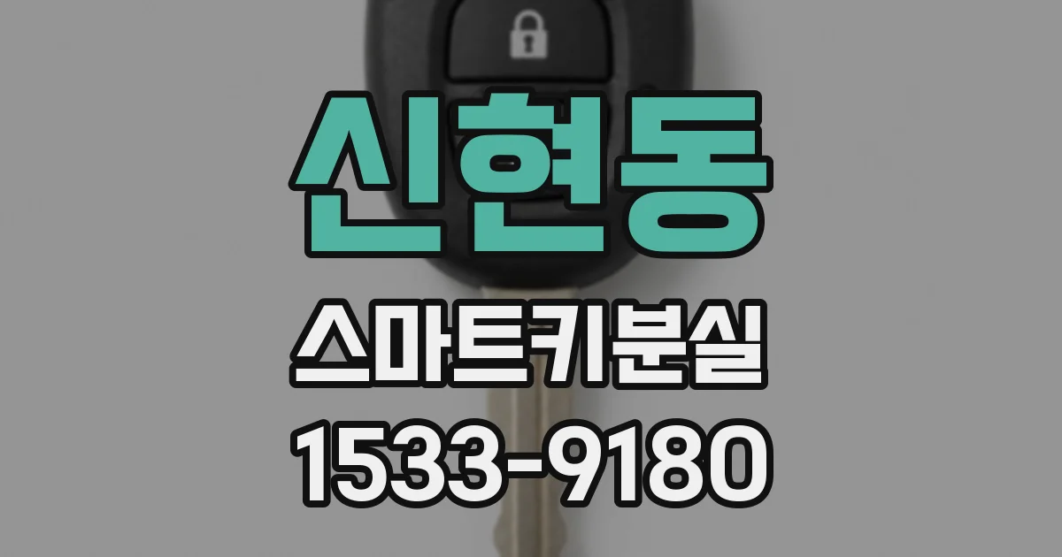 신현동 스마트키분실