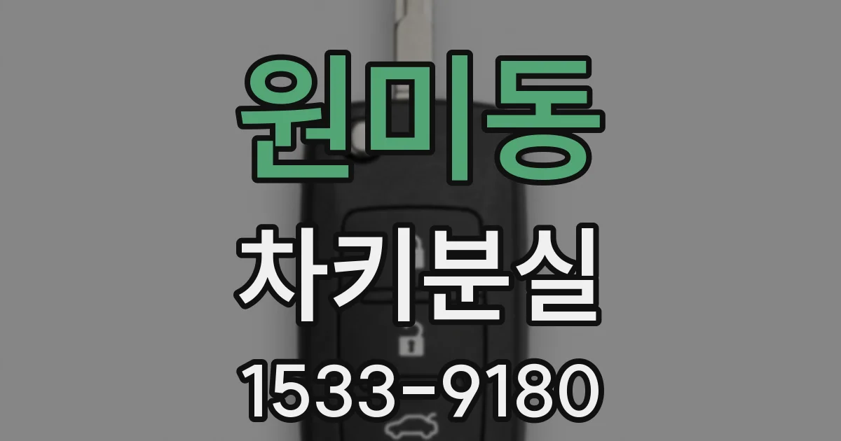 원미동 차키분실