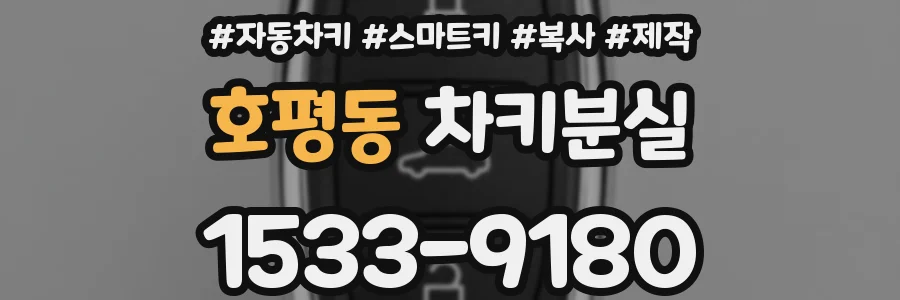 호평동 차키분실