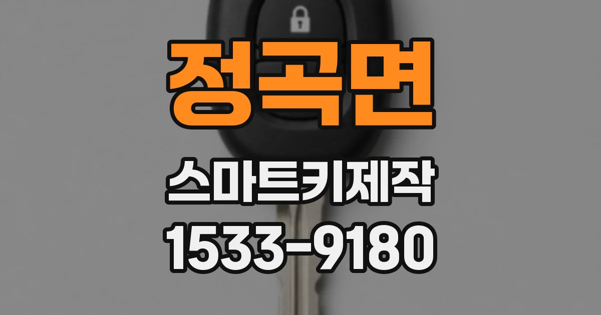 정곡면 스마트키제작