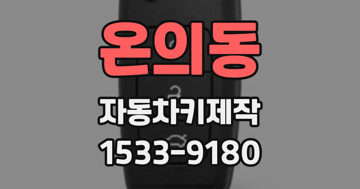 온의동 자동차키제작