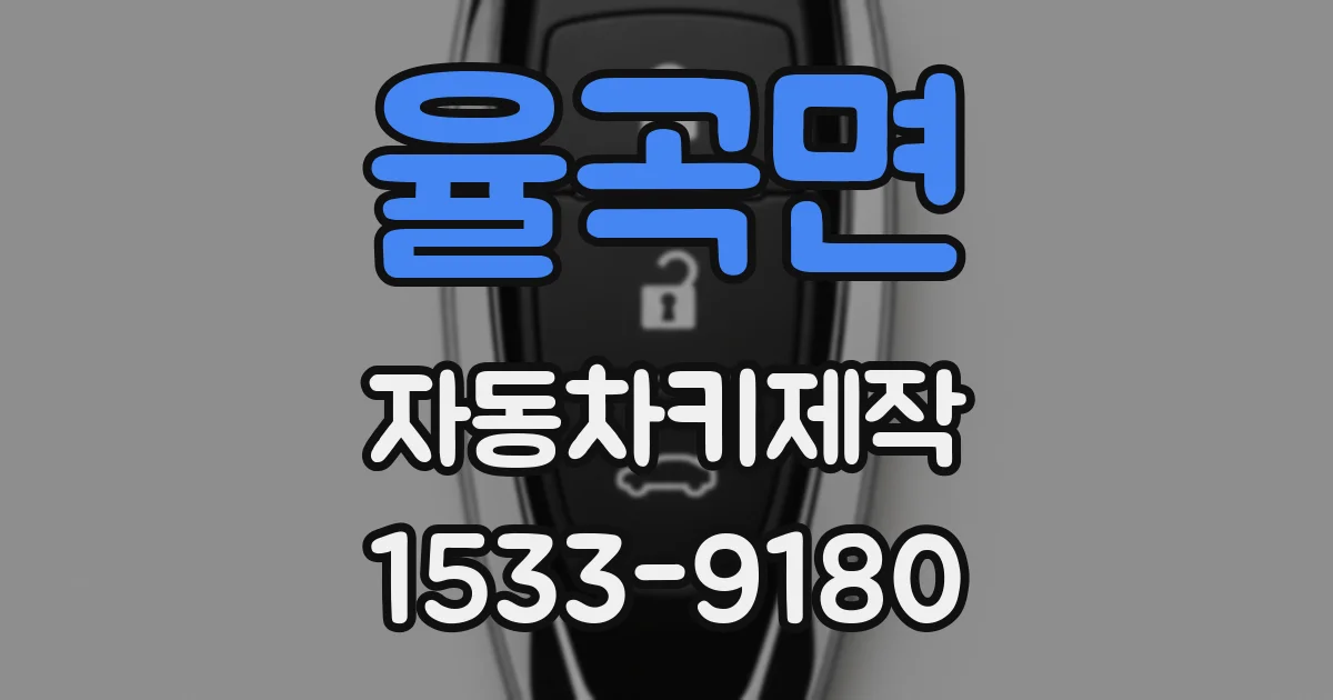 율곡면 자동차키제작