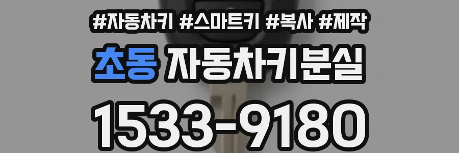 초동 자동차키분실