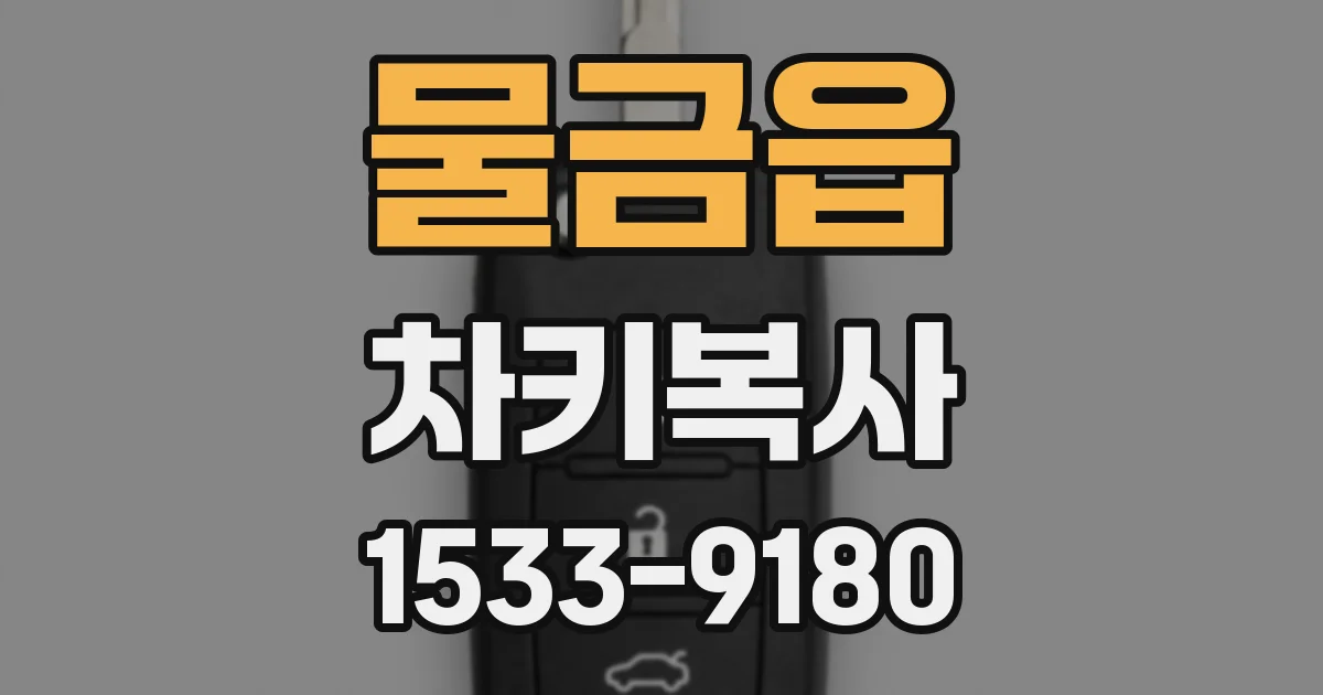 물금읍 차키복사
