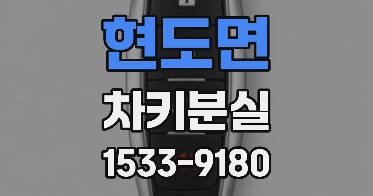 현도면 차키분실