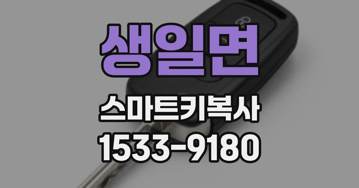 생일면 스마트키복사